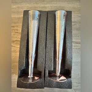 NWT Elegant Pink Champagne Flutes